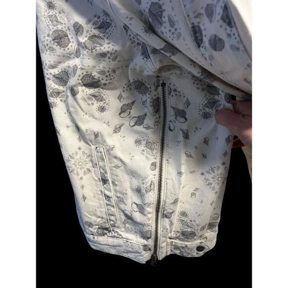 Ser.O.Ya Hoodie UNISEX SM WHITE/GREY SEASHELL Print Kangaroo Pocket GORPCORE - Picture 11 of 13